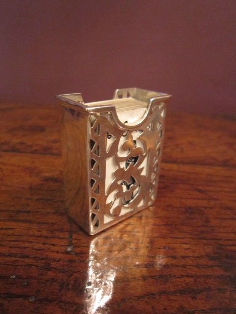 Pretty Edwardian Silver Playing Card Case