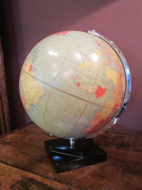 Art Deco 10" Phillips Terrestrial Globe