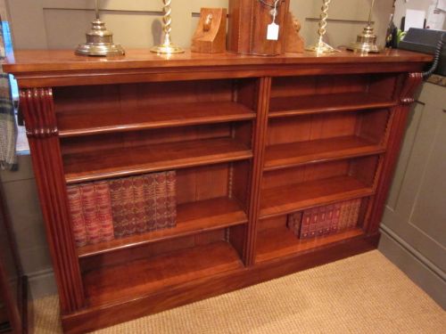 Fine William IV Mahogany Open Library Bookcase