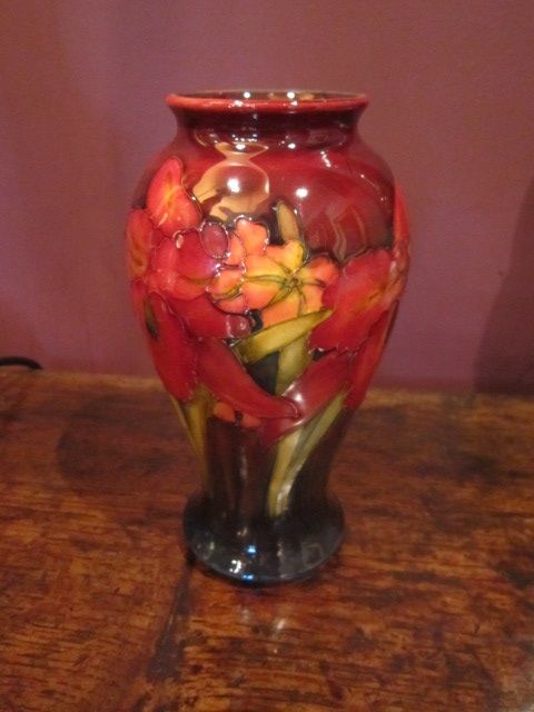Top Quality Moorcroft Flambe Orchid Vase