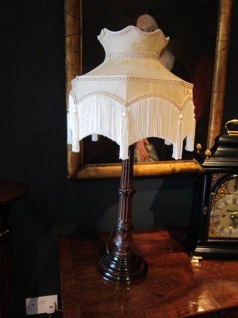 Quality George III Style Mahogany Table Lamp