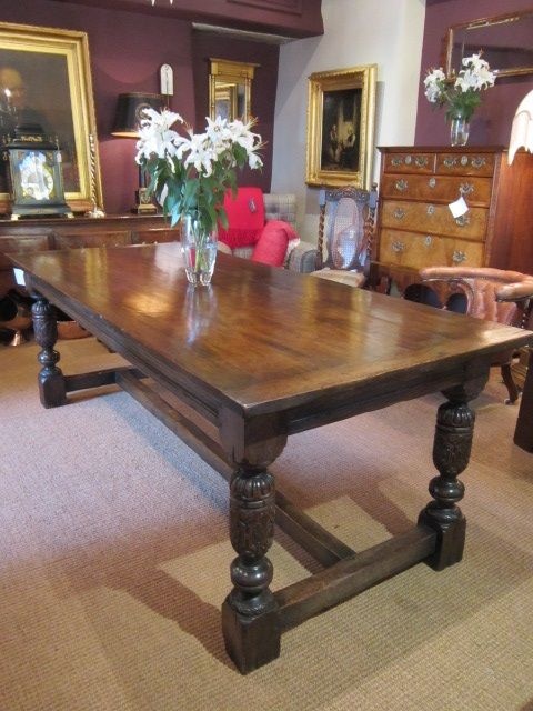 Superb George I Style Oak Refectory Table