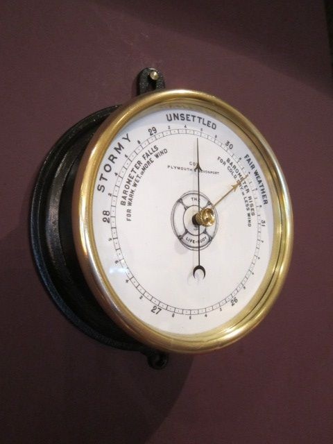 Top Quality Victorian Rnli Cast Iron Barometer