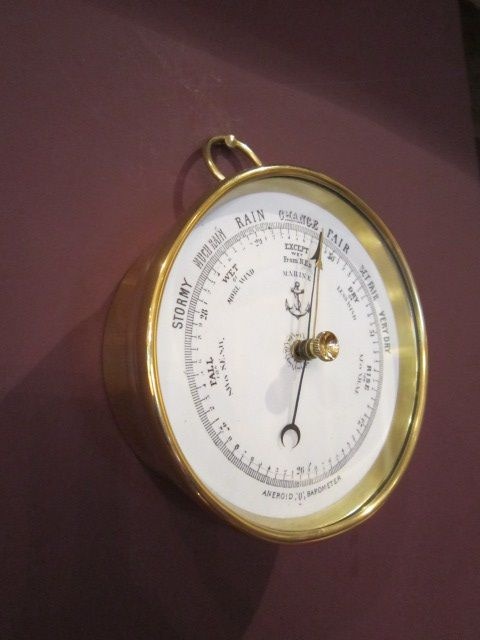 Quality Victorian Brass Marine Barometer