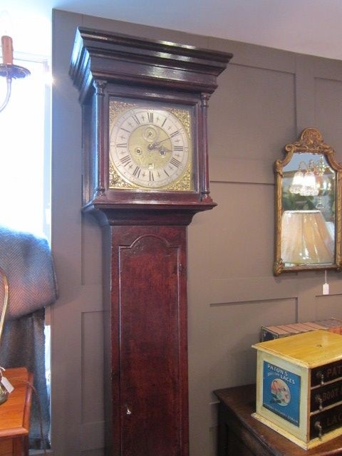 Superb George II Period Oak 8 Day Longcase Clock