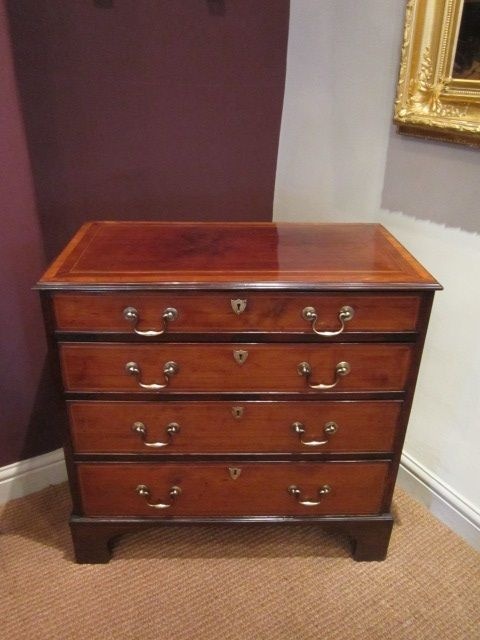 Superb Small Georgian III Inlaid Chest of Drawers