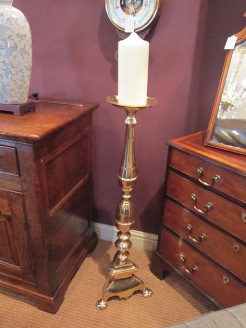 High Quality Victorian Brass Pricket Candlestick
