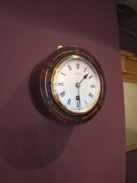 Superb Victorian Rosewood Inlaid Library Wallclock