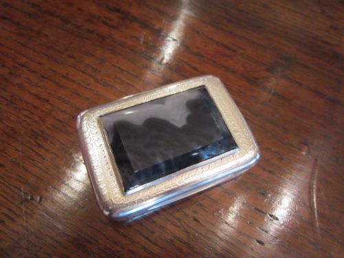 Top Quality Georgian Silver Jewelled Snuff Box