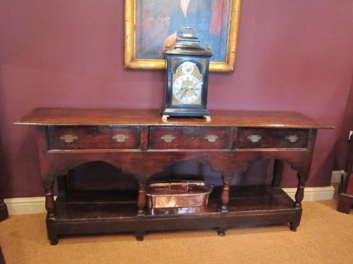 Superb Original George I Period Oak Low Dresser