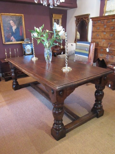Superb George I Style Oak Refectory Table