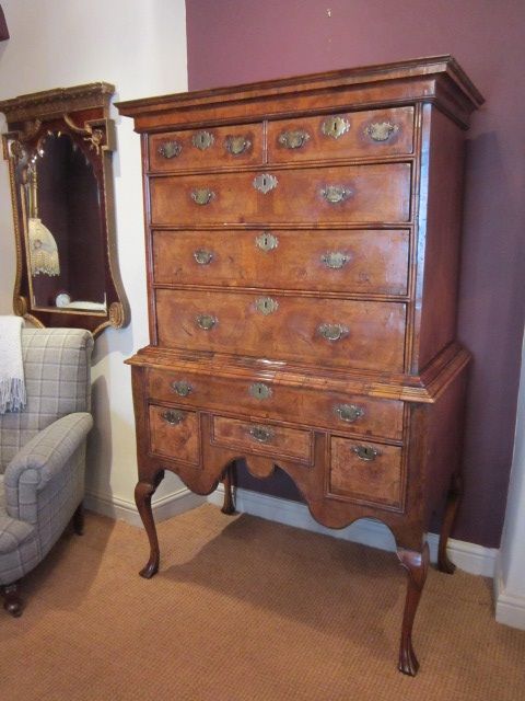 Superb George I Period Walnut Chest on Stand