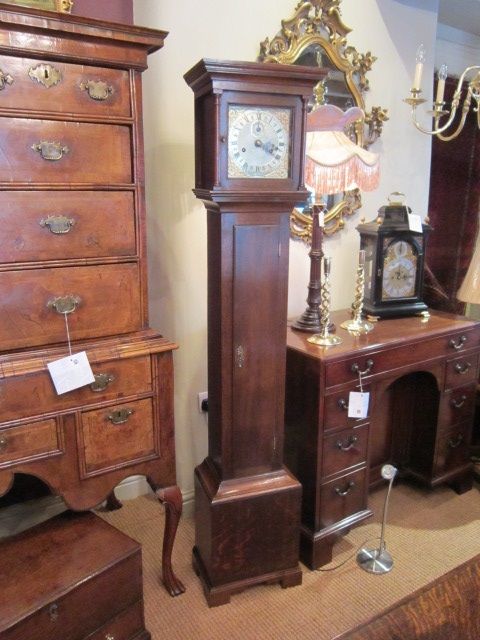Small Victorian Weight Driven Grandmother Clock