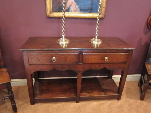 Very Rare Sized George II Period Oak Dresser