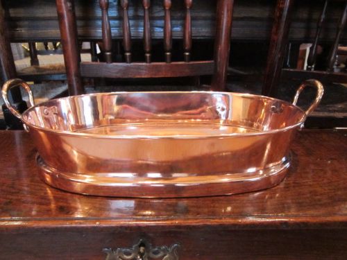 Fine George III Period Copper Poaching Pan
