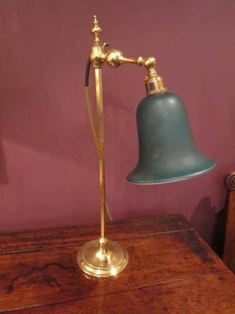 Original Edwardian Rise & Fall Desk Lamp