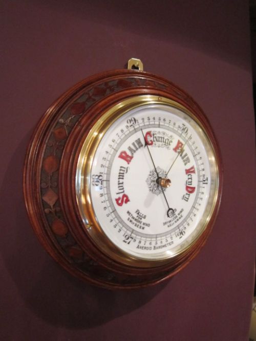 High Quality Victorian Polished Walnut Barometer