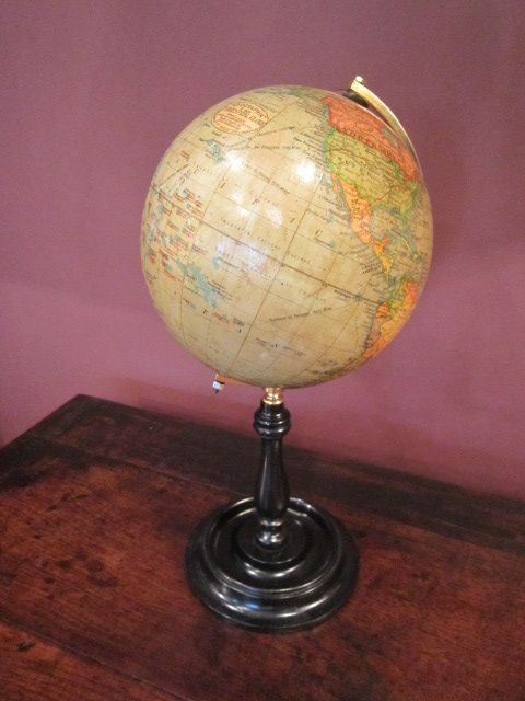 Quality 1920'S Geographia 6" Terrestrial Globe