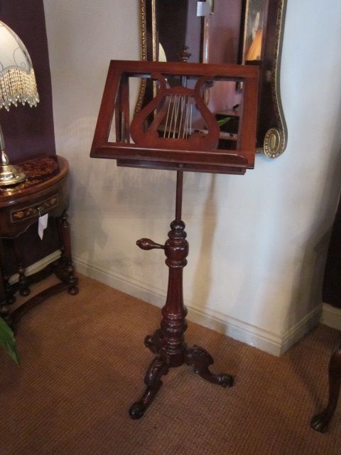 Top Quality Early Victorian Duet Music Folio Stand