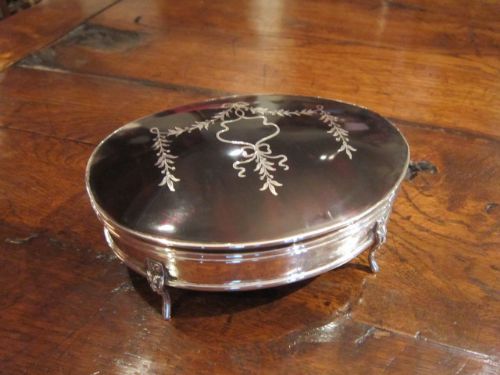 Fine George V Silver & Tortoiseshell Jewel Box