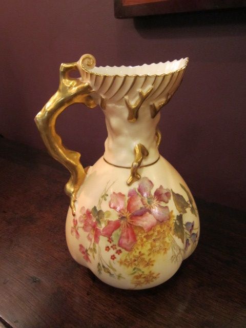 Fine Royal Worcester Porcelain Decorative Jug