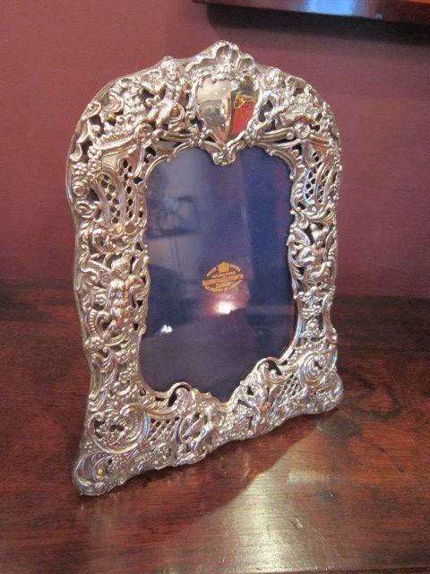 High Quality George V Silver Rococo Photo Frame