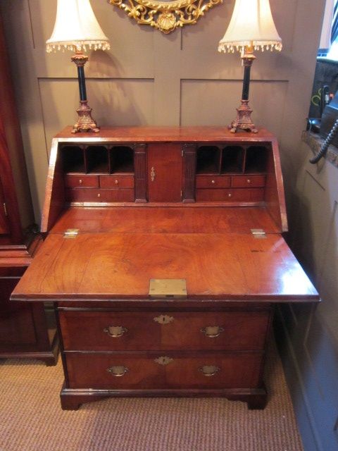Superb Small George I Period Walnut Bureau