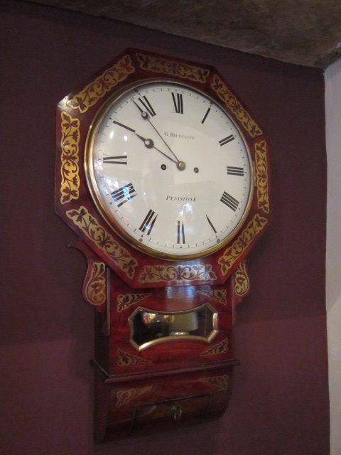 Superb Regency Brass Inlaid Double Fusee Wallclock