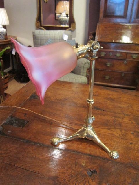 Quality Victorian Brass 'Pullman' Table Lamp