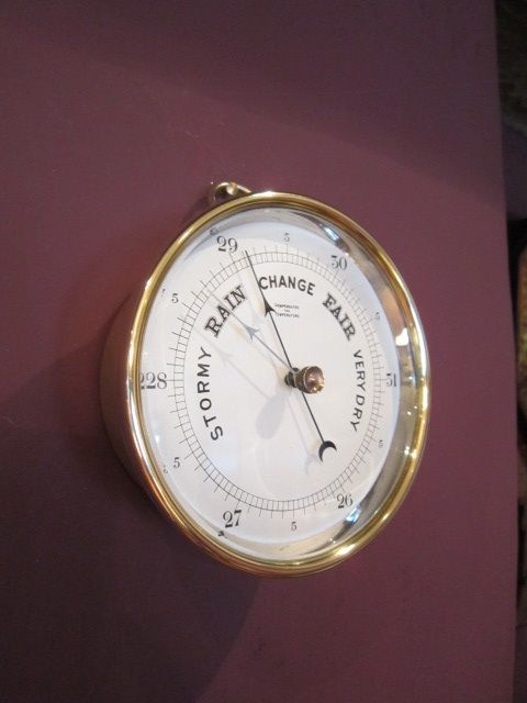 High Quality Edwardian Brass Marine Barometer