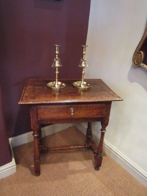 Original George III Period Oak Side Table