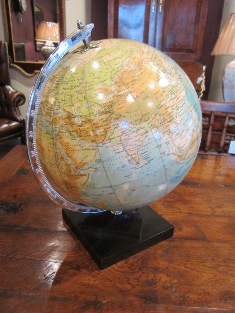 Impressive Art Deco 12" Phillip's Terrestrial Globe