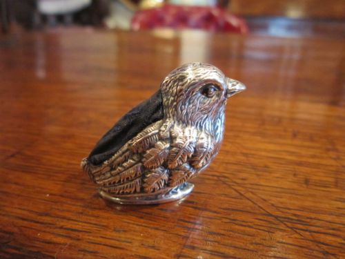 Petit Edwardian Silver 'Chick' Pin Cushion