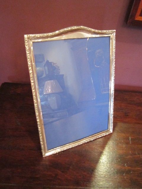 Large Victorian Silver Embossed Photo Frame