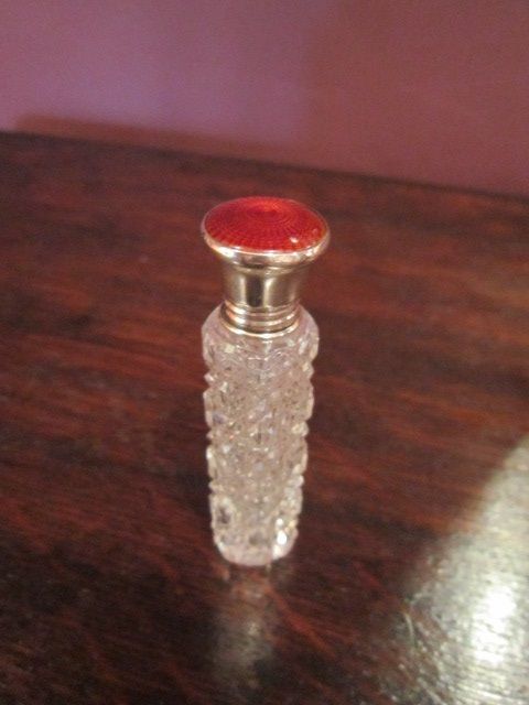 Fine George V Silver & Enamel Scent