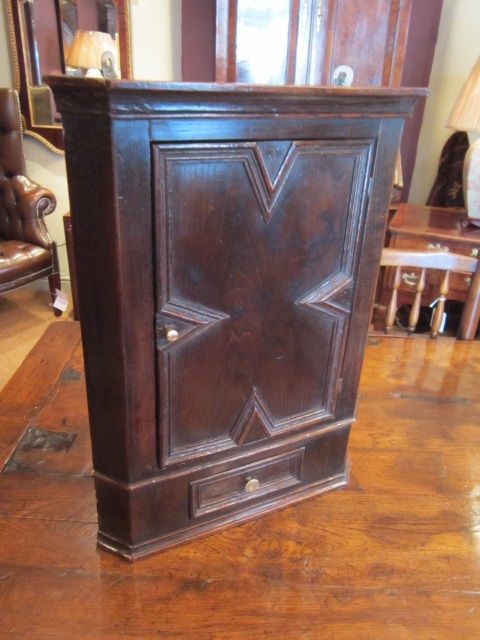 Small Georgian Style Geometrical Corner Cupboard