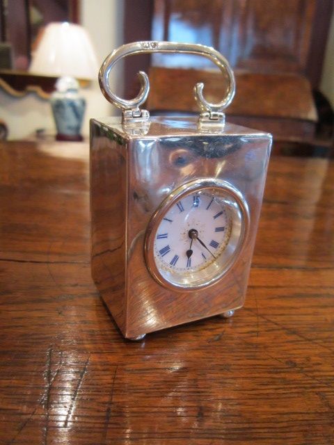 High Quality George VI Silver Carriage Clock