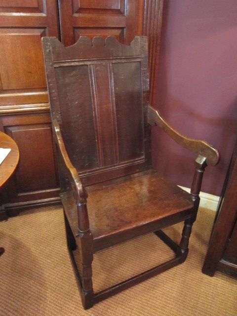 George II Period Oak Wainscott Armchair