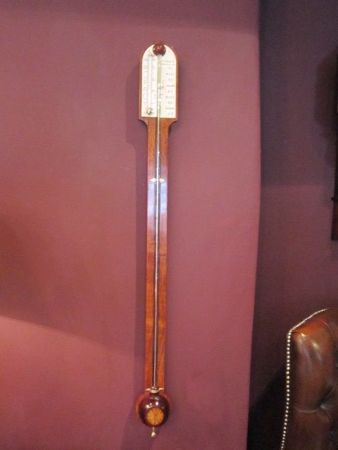 High Quality Sheraton Inlaid Rosewood Stick Barometer