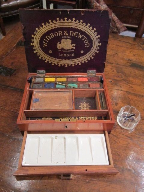 Complete Victorian Winsor & Newton Artist's Box