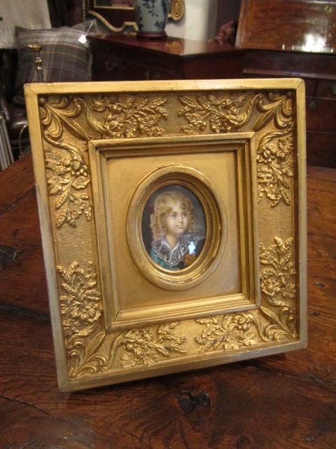 Fine 19th Century Miniature Watercolour Portrait