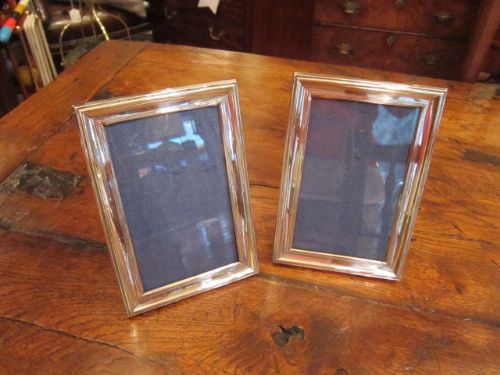 Matching Pair of George V Silver Photo Frames