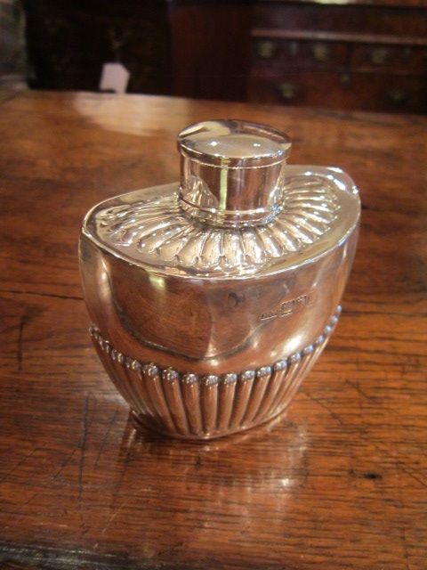 Late 19th Century Georgian Style Silver Tea Caddy
