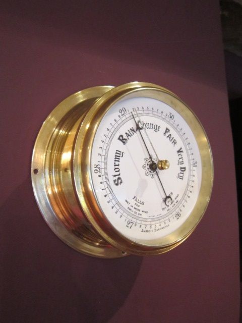 High Quality Victorian Bulkhead Marine Barometer