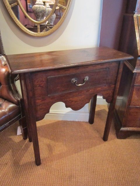 Very Small George III Period Oak Console Table