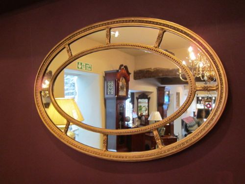 Fine Regency Period Gilt Segmented Wall Mirror