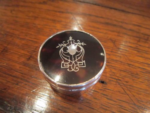 Quality George V Period Silver & Tortoiseshell Box