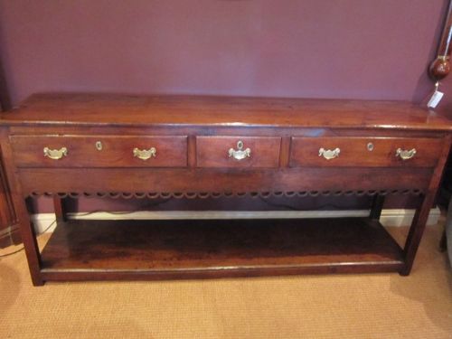 Superb George II Period Open Pot Board Dresser