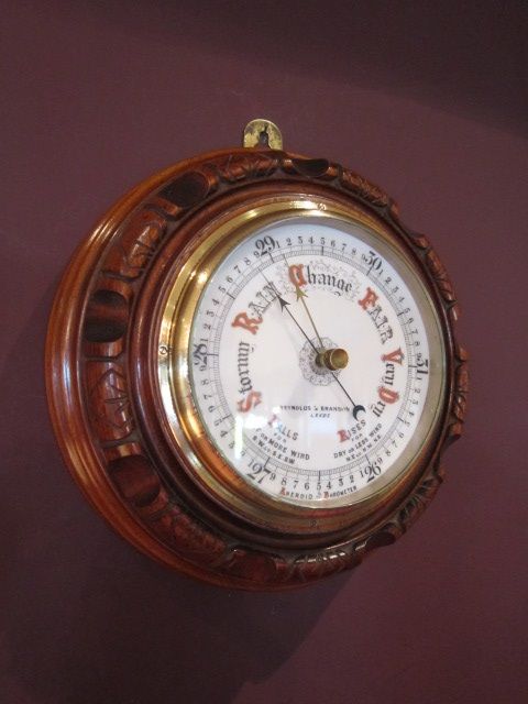 High Quality Victorian Polished Walnut Barometer