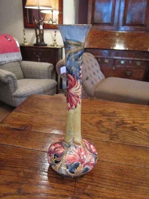 Early Moorcroft Spanish Narrow Necked Vase